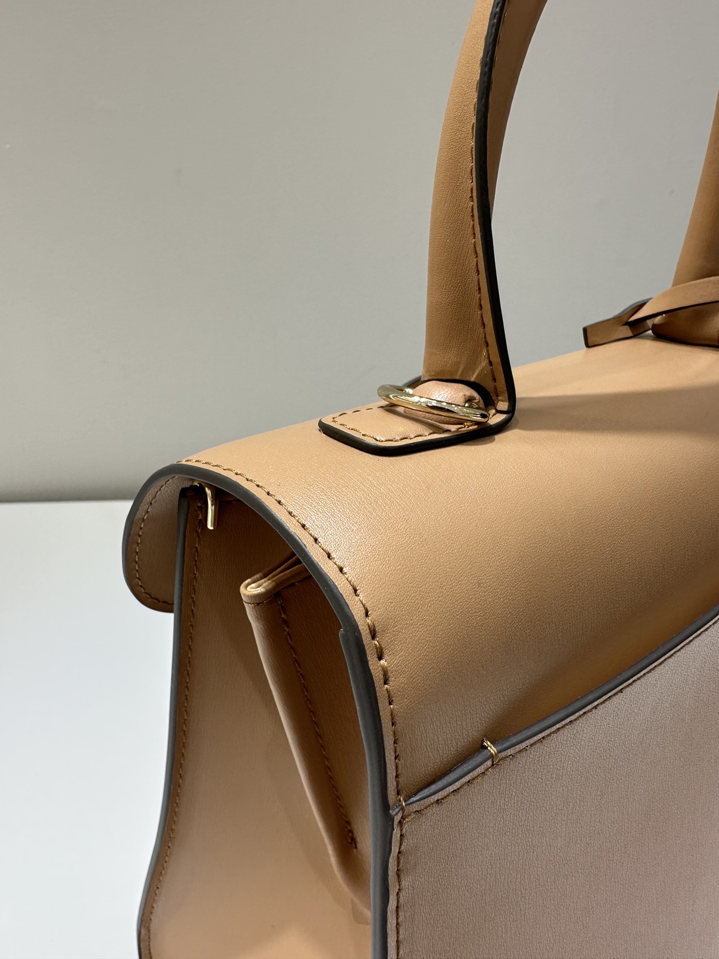 델보 브리앙 PM 박스백 브라운